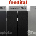  Радіатор алюмінієвий Fondital Blitz Super B4 Hammered Black 350/100 (чорний молотковий ефект) 12 секцій 