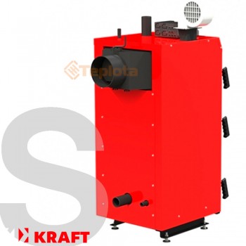  Котел твердопаливний Kraft S 10 кВт без автоматики (Котел Крафт С - тривалого горіння) 