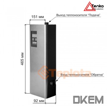  Електричний котел настінний Tenko Mini Digital DKEM 4,5 кВт 220 В 