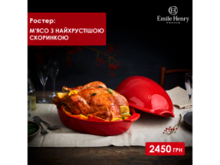Emile Henry Форма для запекания курицы по супер цене!