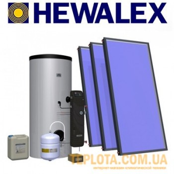  Пакетна пропозиція геліосистеми Hewalex Hotel -1000 з плоским колектором KS2100 T AC і бойлером на 1000 літрів 