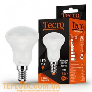 Світлодіодна лампа Tecro LED R50 5,5W 4000K E14 (T-R50-5,5W-4K-E14) 