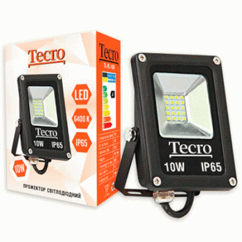  Світлодіодний прожектор Tecro LED 10W 6400K 700Lm IP65 (TL-FL-10B) 