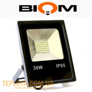  Світлодіодний прожектор Biom LED 30W SMD-30-Slim 6500K 220V IP65 