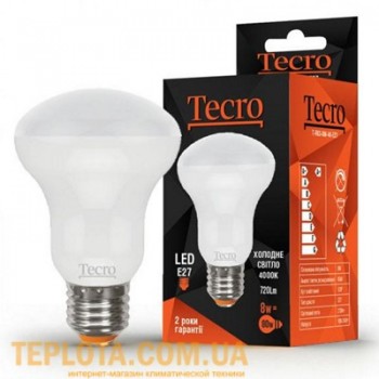 Світлодіодна лампа Tecro LED R63 8W 4000K E27 (T-R63-8W-4K-E27) 