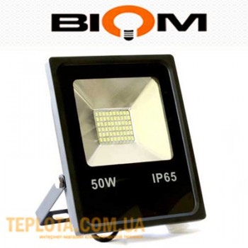  Світлодіодний прожектор Biom LED 50W SMD-50-Slim 6500K 220V IP65 