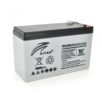  Аккумуляторная батарея AGM RITAR HR1228W, Gray Case, 12V 7.0Ah ( 151 х 65 х 94 (100 ) 2.17kg Q10 
