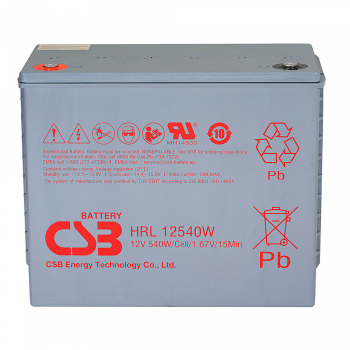  Аккумуляторная батарея CSB HRL12540W, 12V 130Ah (343х170х274мм) 