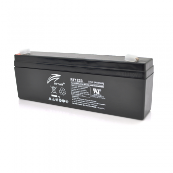  Акумуляторна батарея AGM RITAR RT1223, Black Case, 12V 2.3Ah ( 177 х 35 х 62 (68) ) Q10 