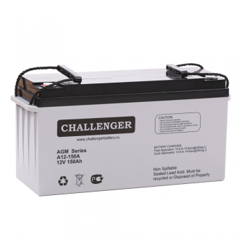  Акумуляторна батарея CHALLENGER А12-150, 12V 150Ah (483х170х240), Q1 ( VRLA AGM ) (А12-150-F12(M8)) 