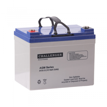  Акумуляторна батарея CHALLENGER А12-33, 12V 33Ah (195х130х159), Q1, ( VRLA AGM ) (А12-33-F11(M6)) 