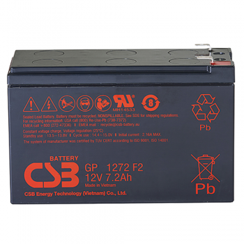  Акумуляторна батарея CSB EVX1272, 12V 7,2Ah (151х65х100мм) 2,55кг Q10 (EVX1272F2) 