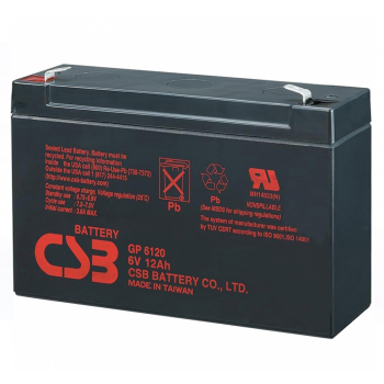  Акумуляторна батарея CSB GP6120, 6V 12Ah (150 x 50 x 95 (100) Q10 (GP6120F2) 