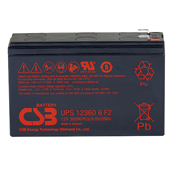  Акумуляторна батарея CSB UPS123606, 12V 6Ah (151х51х94мм) (UPS123606F2) 