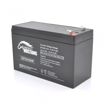  Акумуляторна батарея EnergyMustang EM1270 AGM 12V 7Ah (151 x 65 x 94) 1.8 kg Q10 (EM12-7) 