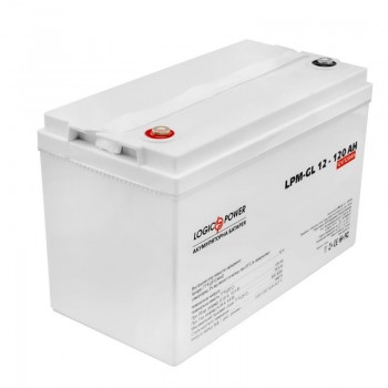  Акумуляторна батарея LogicPower 12V 120AH (LPM-GL 12 - 120 AH) GEL+ подарунок  Безкоштовна доставка   