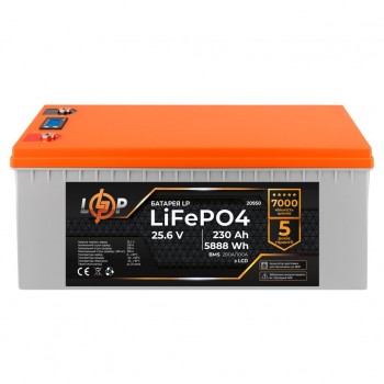  Акумуляторна батарея LogicPower 24V 230 AH (5888Wh) для ДБЖ з LCD (BMS 200A/100A) LiFePO4+ подарунок  Безкоштовна доставка   