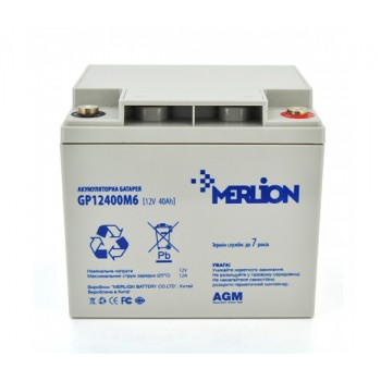  Акумуляторна батарея Merlion 12V 40AH (GP12400M6/06016) AGM 