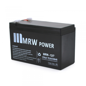  Акумуляторна батарея Mervesan MRW-12 / 7L 12 V 7Ah ( 150 x 65 x 95 (100) ) BLACK (1.65kg) Q8 / 672 (MRV-12 / 7LIGHT) 