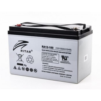  Акумуляторна батарея Ritar 12V 100AH (RA12-100) AGM+ подарунок  Безкоштовна доставка   