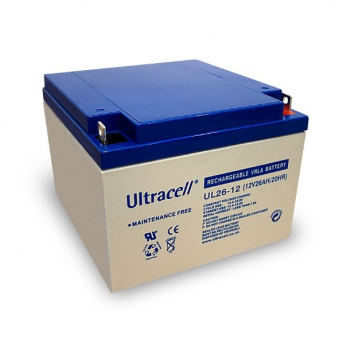  Акумуляторна батарея Ultracell UL26-12 AGM 12V 26 Ah (167x 175 x 125) White Q1 / 180 