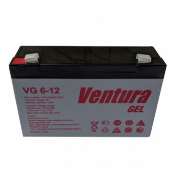  Акумуляторна батарея Ventura VG 6-12 Gel 6V 12Ah (151*50*100мм), Q10 