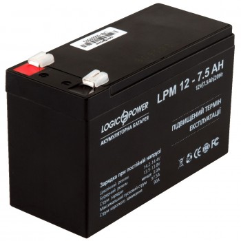  Акумуляторная батарея LogicPower 12V 7.5AH (LPM 12 - 7,5 AH) AGM 