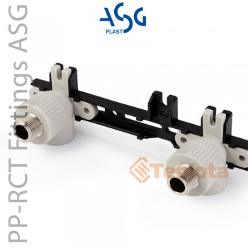  ASG Plast Настінне коліно подвійне для змішувача зовнішнє ASG PROFI 25х1/2