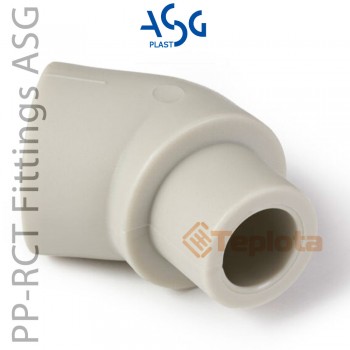  ASG Plast Коліно 45° внутрішнє / зовнішнє ASG 20 мм, арт. 1415270168 
