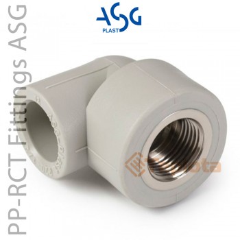  ASG Plast Коліно з металевим різьбленням внутрішнім ASG 32х1/2