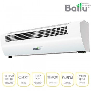  Тепловая электрическая завеса Ballu BHC-CE-3T (3 кВт 220В, ширина 800мм) 