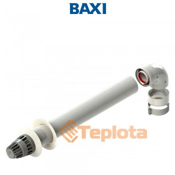  BAXI Труба коаксіальна в комплекті з відводом 90 (EL-Universale) для традиційних котлів BAXI EL02 