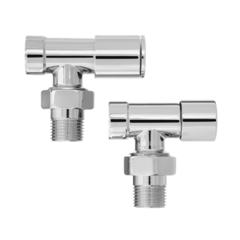  Inventa Комплект кутових кранів для підключення радіатора 1/2 хром 
