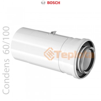  Bosch FC-CR60 Коаксіальний подовжувач з ревізійним отвором DN60/100, 230 мм (Condens), арт. 7738112617 