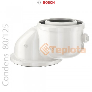  Bosch FC-CA80 Адаптер підключення димоходу (ексцентричний зсув 80 мм) DN80/125 (Condens), арт. 7738112716 