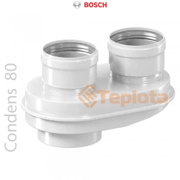  Bosch FC-CA80 Адаптер підключення роздільного димоходу DN80 (Condens), арт. 7738113529, 7719002852 