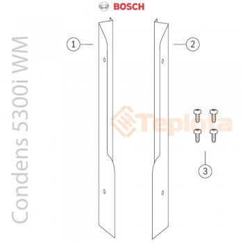  Bosch CF 11 Комплект бокових панелей до котла BOSCH GC5300i WM, арт. 7738112841 
