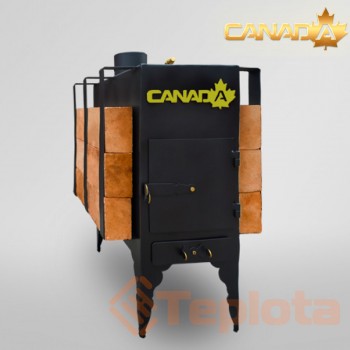  Опалювальна піч CANADA тривалого горіння з теплоакумулятором 5,5 кВт 