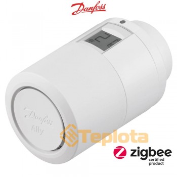  Радіаторна термоголовка Danfoss Ally™ eTRV Zigbee Danfoss Ally EU B2B, арт. 014G2420 