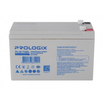  Акумуляторна батарея Prologix 12V 7AH (PL12-7GEL) GEL 