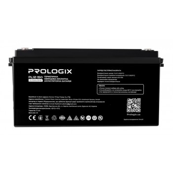  Акумуляторна батарея Prologix 12V 150AH (PL12-150) AGM+ подарунок  Безкоштовна доставка   