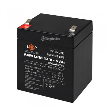  Акумуляторная батарея LogicPower 12V 5AH (LPM 12 - 5.0 AH) AGM 