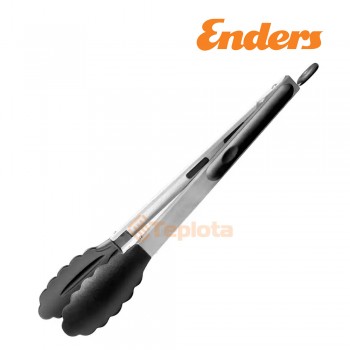  Щипці Enders для гриля (нерж.сталь + чорний силікон, 33 см), 8801 