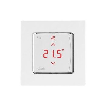  Danfoss Терморегулятор Icon Display, +5...35° C, електронний, дротовий, накладний, 230V, білий 