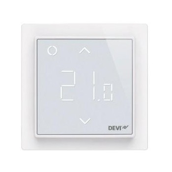  DEVI Терморегулятор DEVIreg Smart (+ 5 + 45С), Wi-Fi, 85 х 85мм, макс. 16A, білий 