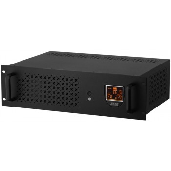  2E Джерело безперебійного живлення RE1200, 1200VA/720W, RM 3U, LCD, USB, 2xSchuko 