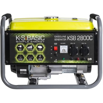  Könner & Söhnen Генератор бензиновий Basic KSB 2800C, 230В, 2.8кВт,ручний заупуск,36.6кг 