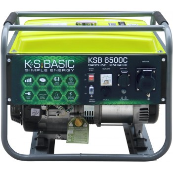  Könner & Söhnen Генератор бензиновий Basic  KSB 6500C, 230В, 5.5кВт, ручний запуск, 66.6кг+ подарунок  Безкоштовна доставка   