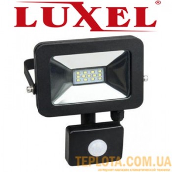  Світлодіодний прожектор з датчиком руху Luxel LED LPES-10С Slim 10W 6500K 