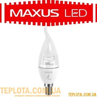 Світлодіодна лампа Maxus LED C37 CT-C 4W 3000K 220V E14 